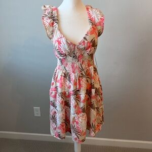 Madden NYC Dress Floral Flutter‎ Sleeve
